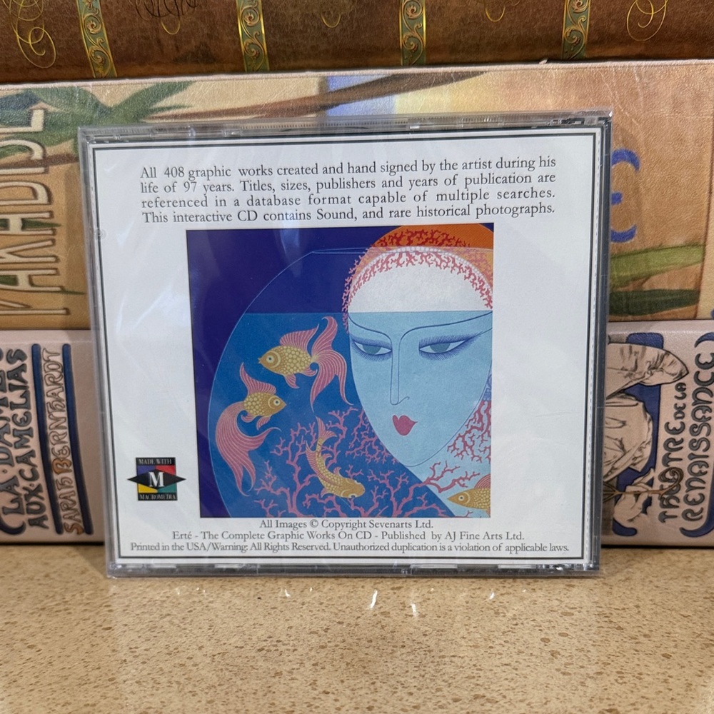 BNIP ERTE THE COMPLETE GRAPHIC WORKS ON CD 408 WORKS IN THE ARTIST’S 97 Years - Picture 2 of 3